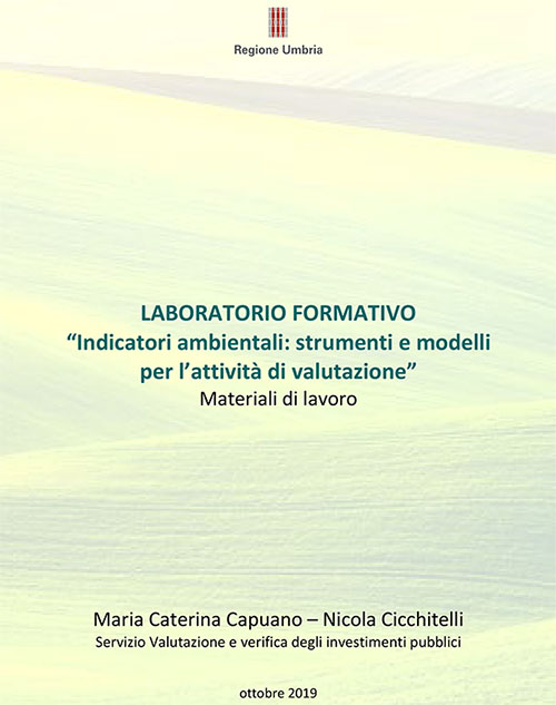 Alcuni indicatori di sostenibilità ambientale