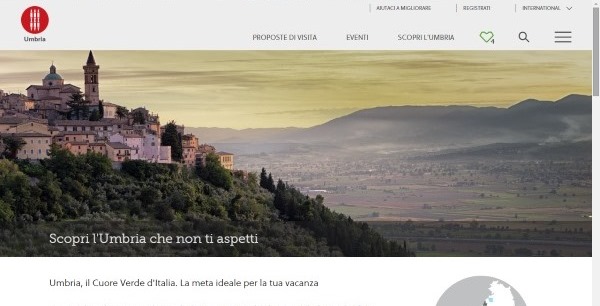 Il portale ufficiale di promozione turistica dell'Umbria