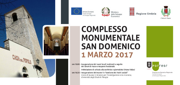Inaugurazione Complesso di San Domenico a Narni 1^ marzo  2017