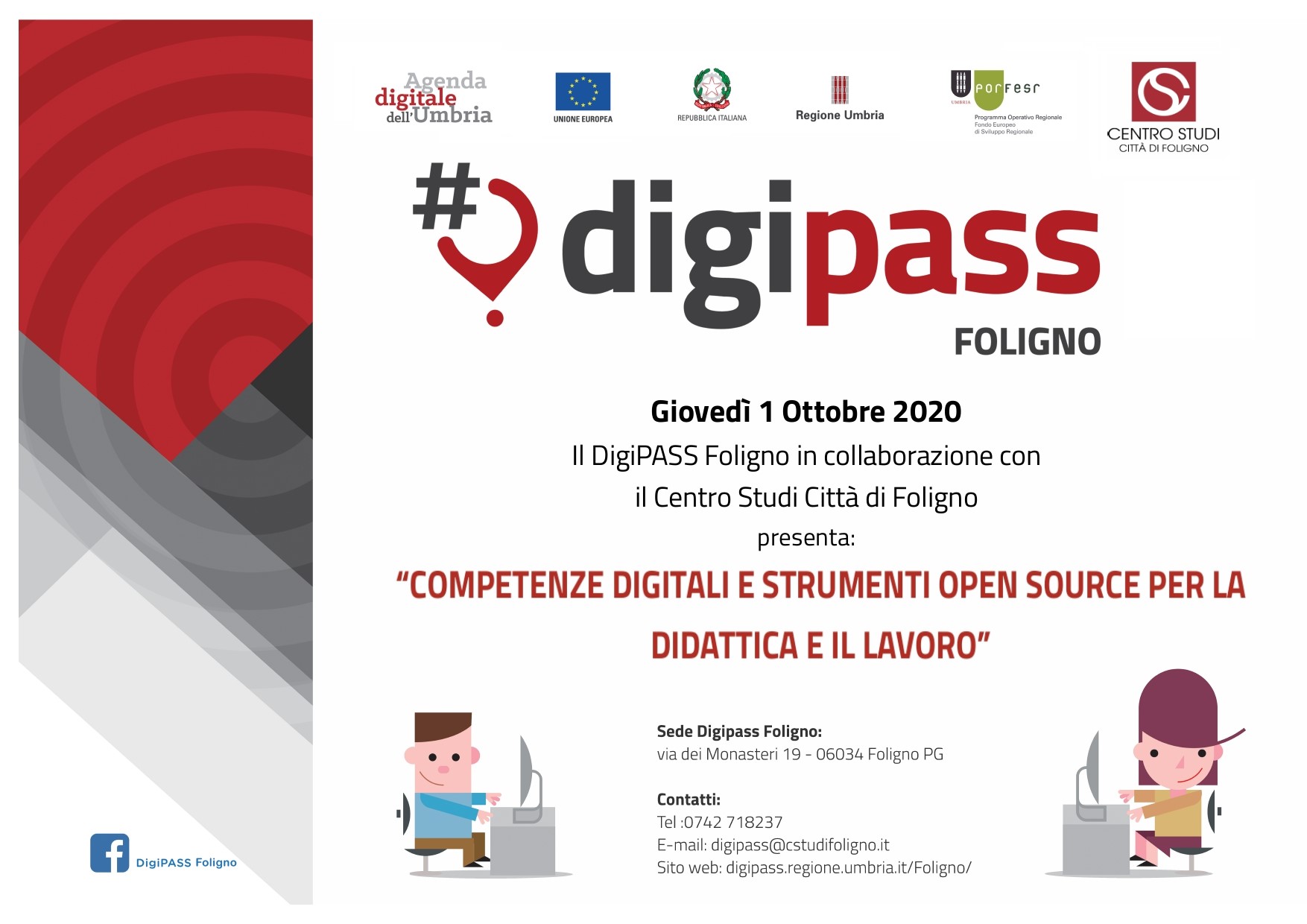 DigiPASS Foligno: Competenze digitali e strumenti open source per la didattica e il lavoro