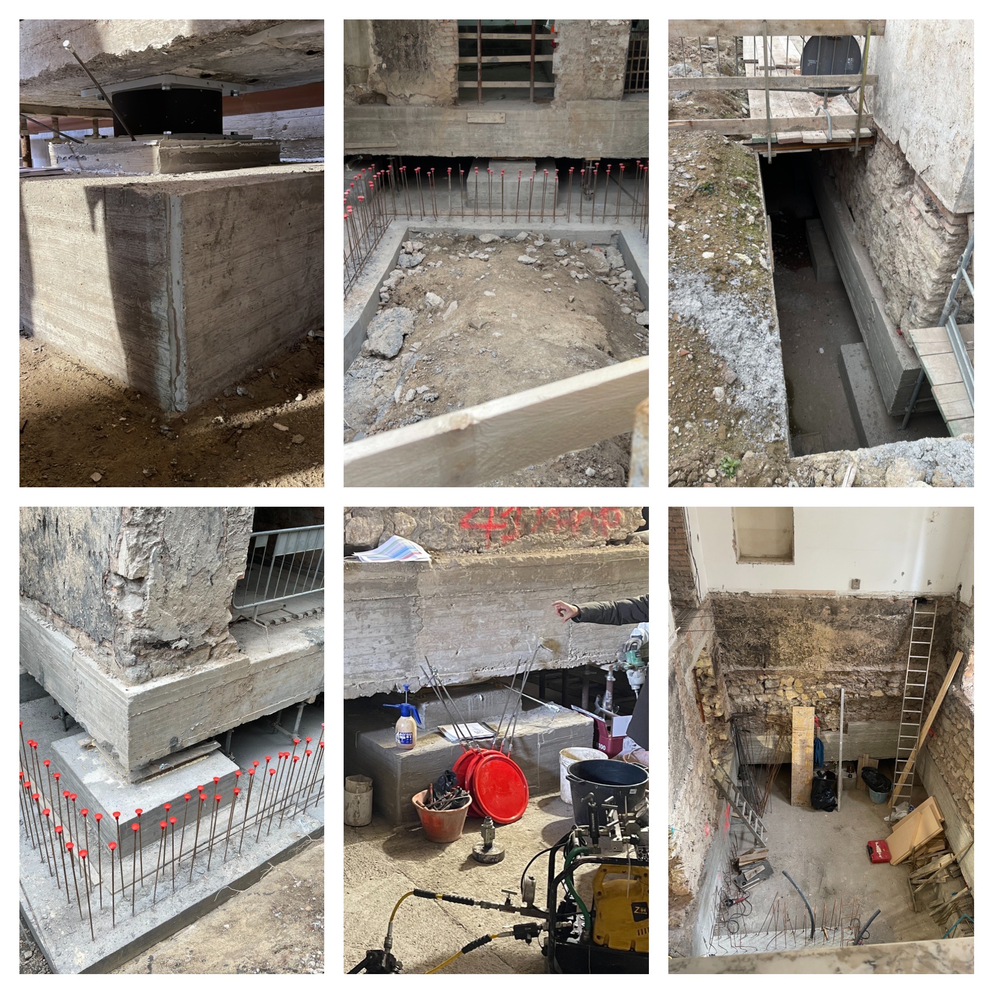 Adeguamento sismico edificio sede Ente Regione in Via A. Saffi, 6 (TR): Isolatori sismici