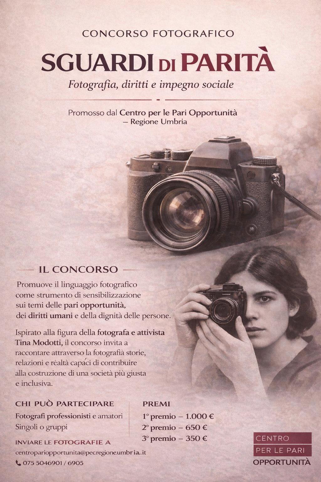 Concorso Fotografico “Sguardi di  Parità - Fotografia, Diritti e Impegno Sociale”