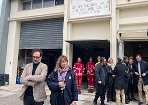 disposizioni della Giunta regionale sopralluoghi e interventi area colpita da sisma Umbertide Perugia situazione sotto controllo