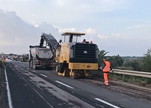assessore Melasecche su cantiere stradale Anas strada statale 675 Terni