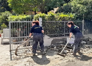 soccorsi protezione civile Umbria in Emilia Romagna
