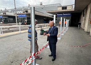 assessore Melasecche stazione Roma Termini binari Umbria