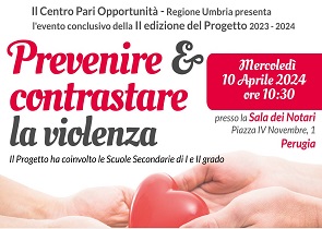 evento conclusivo progetto Centro Pari Opportunità scuole Umbria