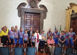tappa a Perugia di Pedalando movimento resistenza al Parkinson