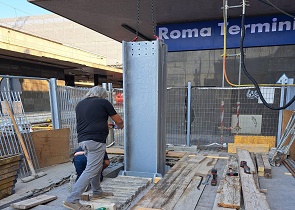 assessore Melasecche verso la conclusione la realizzazione della pensilina dei binari 1 e 2 Est stazione Roma Termini