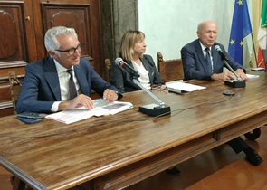 presentato progetto raddoppio tratta Terni Spoleto su Orte Falconara presidente Tesei assessore Melasecche commissario Macello
